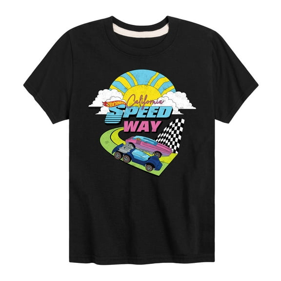 Hot Wheels - California Speedway 70S - Kids Toddler And Youth Short Sleeve Tee