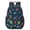 Robot and Astronauts Black Pattern, variant on Robot and Gears Blue Pattern 17" Waterproof Oxford School Backpacks for Teens, S-Shape Padded Straps, for School, Travel, Hiking, Camping