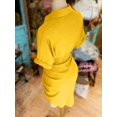 thumbnail image 2 of Orange Collared Single-Breasted Tie-Waist Short Sleeve Shirt Dress, 2 of 5