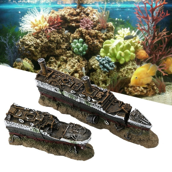 Decoration Ornament,Titanic Lost Wrecked Boat Wrecked Boat Ship Ornament Striking Appearance