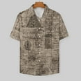 thumbnail image 3 of Ancient Occult Manuscript Symbols Text Men's Shirts Short Sleeve Casual Shirts Button Down Shirt for Men Beach Summer Wedding Shirt, 3 of 6