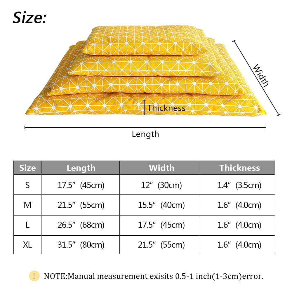 Didog Dog Bed Soft Warm Cotton Cushion Pet Sleeping Mat Mattress for Kennel Crate S-XL