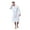 White, variant on Waffle Piping Robes for Men - Hotel/Spa Luxury Cotton Bathrobes