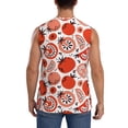 thumbnail image 4 of Lsque Hand Drawn Tomatoes Print Men's Cotton Blend Sleeveless Muscle Shirts (S-3XL)- Moisture Wicking, Odor Protection, UPF 30+,Medium, 4 of 8