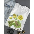thumbnail image 3 of Lake Frog Water Lily Watercolor T-Shirt Women -Image by Shutterstock, Female x-Large, 3 of 4