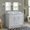 White, variant on 48 in. Double Round Sink Vanity with Carrara Marble Top, Blue & White