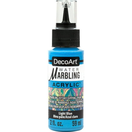UPC: 0766218137883 | DecoArt Water Marbling Acrylic Paint – Light Blue 2 oz