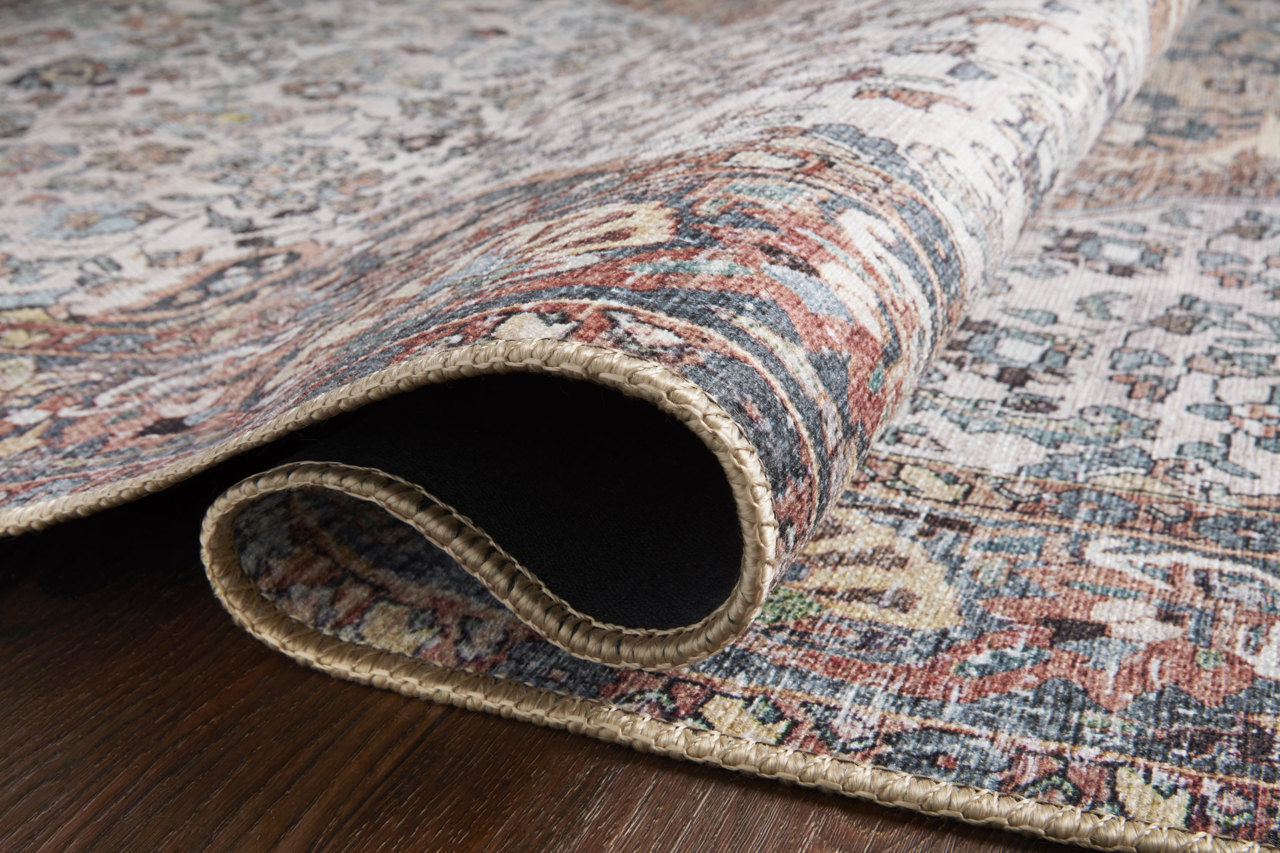 Loloi Wynter Red / Multi 2'-3" x 3'-9" Accent Rug