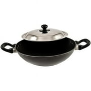 Hawkins Q57 Futura Non-Stick Deep-Fry Pan(Kadhai) with Steel Lid and Round Bottom - 4 Litres