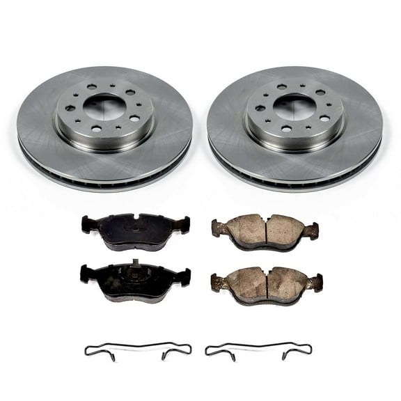 Ultimate Brakes Front Semi-Metallic Brake Pad and Rotor Kit with Hardware WM80517