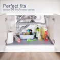 thumbnail image 5 of Silicone Under Sink Liner Kitchen Sink Mat Stain and Oil Resistant Leakable Square Drain Mat for Kitchen, Bathroom and Laundry Room Black/Gray, 5 of 6