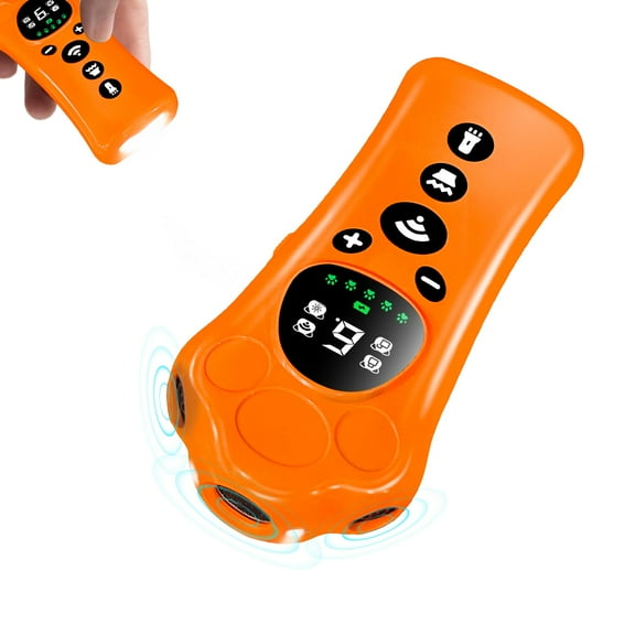 JDMEOPD New Ultrasonic Dog Bark Deterrent, 0–9 Variable Frequency, Safe Humane Bark Control Device with Flashlight, Stop Dog Barking Indoor & Outdoor