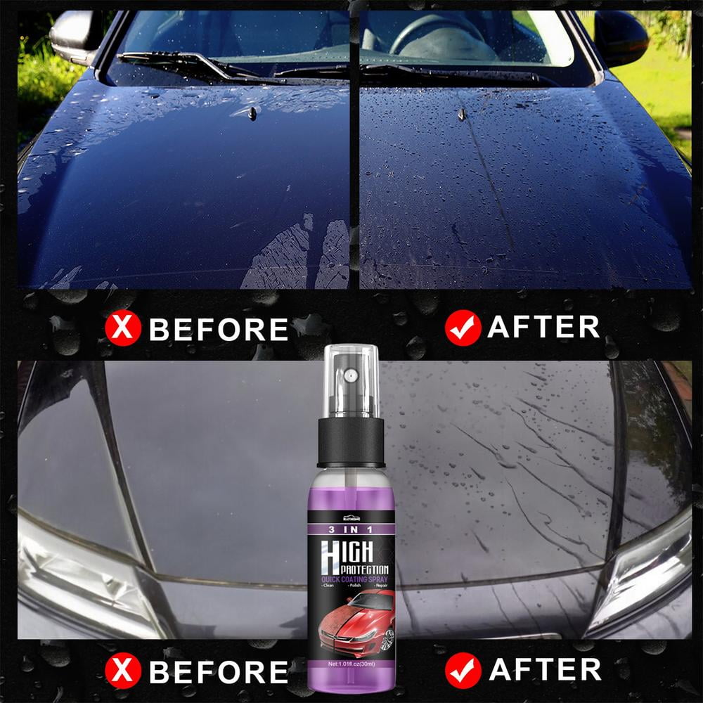 Tohuu Ceramic Coating Spray For Cars 3 In 1 Car Shield Coating Car Paint  Repair Waterless Car Wash Ceramic Spray Coating Quick Car Coating Spray For  Cars Motorcycle outgoing 
