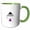 Green/White, variant on 3drose, Aromantic Asexual Spade in Asexuality Pride Flag Colors Aro Ace Pride, 11oz Magic Transforming Mug