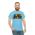 thumbnail image 3 of Super Daddio Unisex Heavy Cotton Tee, Video Game Shirt, Shirt for Dad, 3 of 5