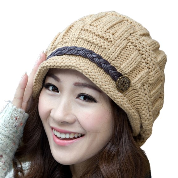 1 Piece Korean Style Beanie Hat | Belt Decoration - Autumn Winter Windproof Warm for Outdoor Activities