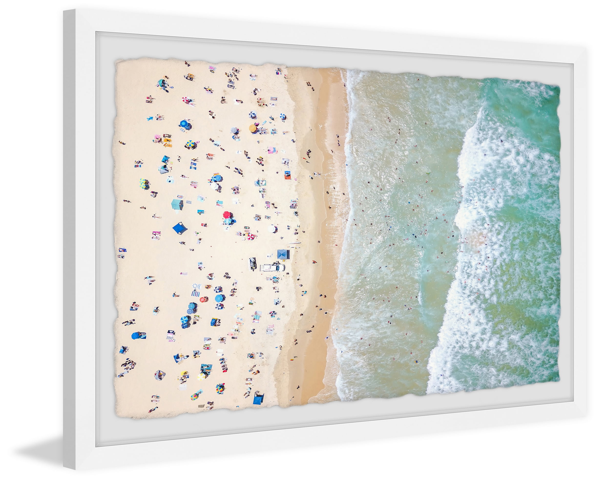 Marmont Hill Crowded Summer Framed Wall Art