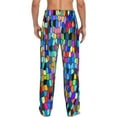 thumbnail image 3 of Fotbe Men'S Colorful Tie Dye Stained Glass 2classic Pajama Pants With Elastic Waist And Drawstring Pockets，Pajama Pants Mens Lounge Pants Super Soft, 3 of 9