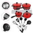 thumbnail image 2 of Children Kids Play House Toy Kitchen Utensils Pots Cooking Food Dishes Fun Cookware, 2 of 6