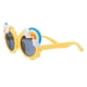 thumbnail image 3 of Girl Sunglasses Rainbow Sunglasses Children Hiking Camping Picnic Outdoor Activities Yellow Round Plastic 1Pcs, 3 of 5