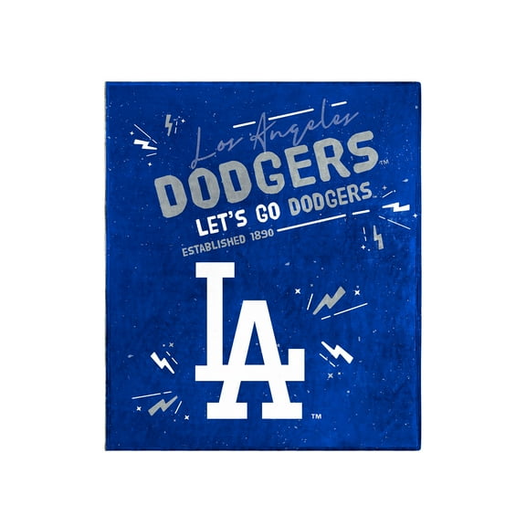 Logo Brands Los Angeles Dodgers 60" x 70" Plush Throw Blanket