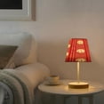 thumbnail image 5 of Ryvnso LED Bedside Table Lamp Baseballs on Red Bedroom Desk Lamps Nightstand Lampshade M, 5 of 7