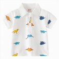 thumbnail image 1 of Kogui Polos pour Bébé Garçons Golf Manches Courtes Extensible à Col Polo Shirt 2T 3T (Blanc,2-3 Ans), 1 of 3
