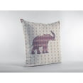thumbnail image 2 of Elephant Silhouette Throw Pillow with Removable Cover in Magenta 16x16, 2 of 5