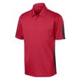 thumbnail image 5 of Yellow Rooster Men's PosiCharge Active Textured Colorblock Polo True Red/ Grey XS, 5 of 8