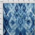 thumbnail image 3 of oneOone Silk Tabby Blue Fabric Flame Stitch Quilting Supplies Print Sewing Fabric By The Yard 42 Inch Wide, 3 of 5