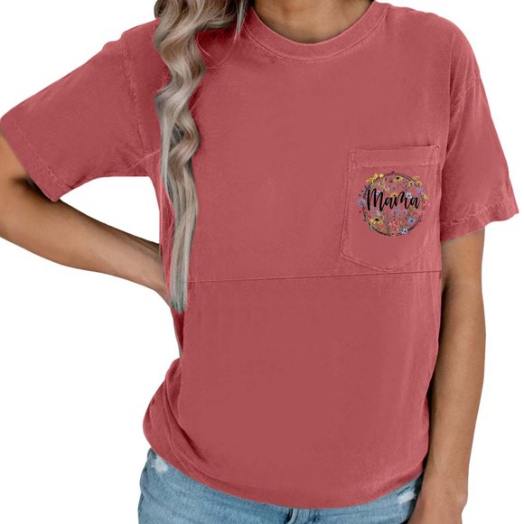 GDREDA One Shoulder Maternity Top Women's Fashion Casual Comfortable Nursing Mom Zipper Nursing Tops Brick Red,M
