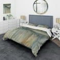thumbnail image 1 of Designart "Misty October Mornings I" Abstract Liquid Ink Bedding Covert Set - Modern Grey Abstract Bed Set With 1 Sham, 1 of 6