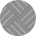 thumbnail image 1 of Ahgly Company Machine Washable Indoor Round Transitional Sonic Silver Gray Area Rugs, 6' Round, 1 of 7