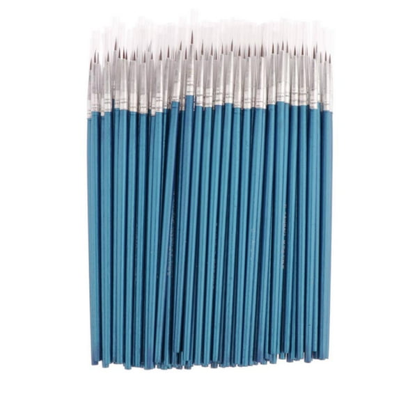 100Pcs/set Micro Detail Brush Set,Tiny Professional Miniature Art Brushes Round for Acrylic etc , S S