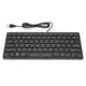 thumbnail image 1 of Mini Portable USB Wired Keyboard 78 Keys for Desktop and Office Computer, Black, 1 of 4