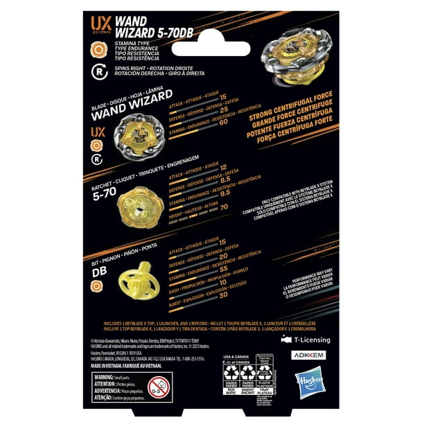 Beyblade X Wand Wizard Battling Top & Launcher Set for Stores