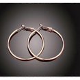 thumbnail image 5 of Pendientes circulares con clip para mujer, 3 pares (dorados, plateados y dorados rosas), 5 of 5