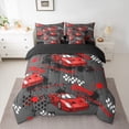 thumbnail image 2 of Castle Fairy Racing Car Bedding Comforter Set,Speed Race Car Full Bedding Set, 2 of 8