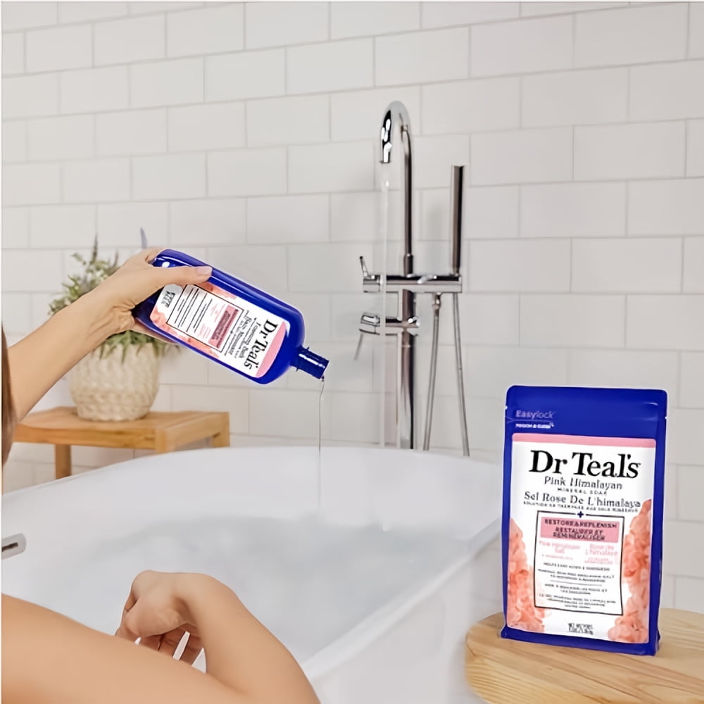 Dr Teal's Pink Himalayan Orange Foaming Bubble Bath 34 fl oz (Pack of 4)