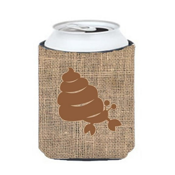 Hermit Crab Burlap And Brown Can Or Bottle  Hugger