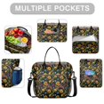 thumbnail image 2 of OBREWU Black Sunflower Womens Lunch Box for Work,Insulated Large Black Sunflower Lunch Bag for Women,Loncheras Para Mujer,Leakproof Adult Lunch Bag for Work,Beach,Travel,Picnic,Camping, 2 of 7