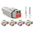 thumbnail image 6 of 5 Set 6 Pin DT Connector Kit, Waterproof DT Connector, Size 16 Stamped Contacts, Seal Plu C2556, 6 of 7