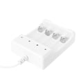 thumbnail image 4 of Wweixi Chargeur de Pile ABS AAA/AA Protection contre les Courts-Circuits Interface USB Jouet Électrique Adaptateur de Charge Blanc, 4 of 6