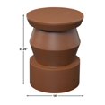 thumbnail image 3 of Pemberly Row Modern / Contemporary Eclectic 14" Side Table Brown, 3 of 4