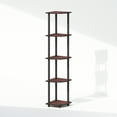 Furinno Turn-N-Tube 5 Tier Multipurpose Corner Display Rack Shelving ...