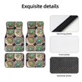 thumbnail image 4 of Wukai Cactus Garden Front Car Floor Mats Four-Piece Set Front & Rear Universal Car Floor Mats for SUVs, Trucks, Sedans, 4 of 7