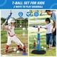 thumbnail image 4 of Set deportivo HYES 2 en 1 con canasta de baloncesto y pelota en T para niños, 4 of 9