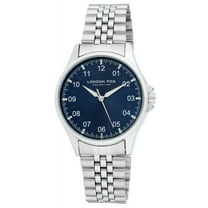 London Fog Dundee 40mm Reader Silver Bracelet Watch