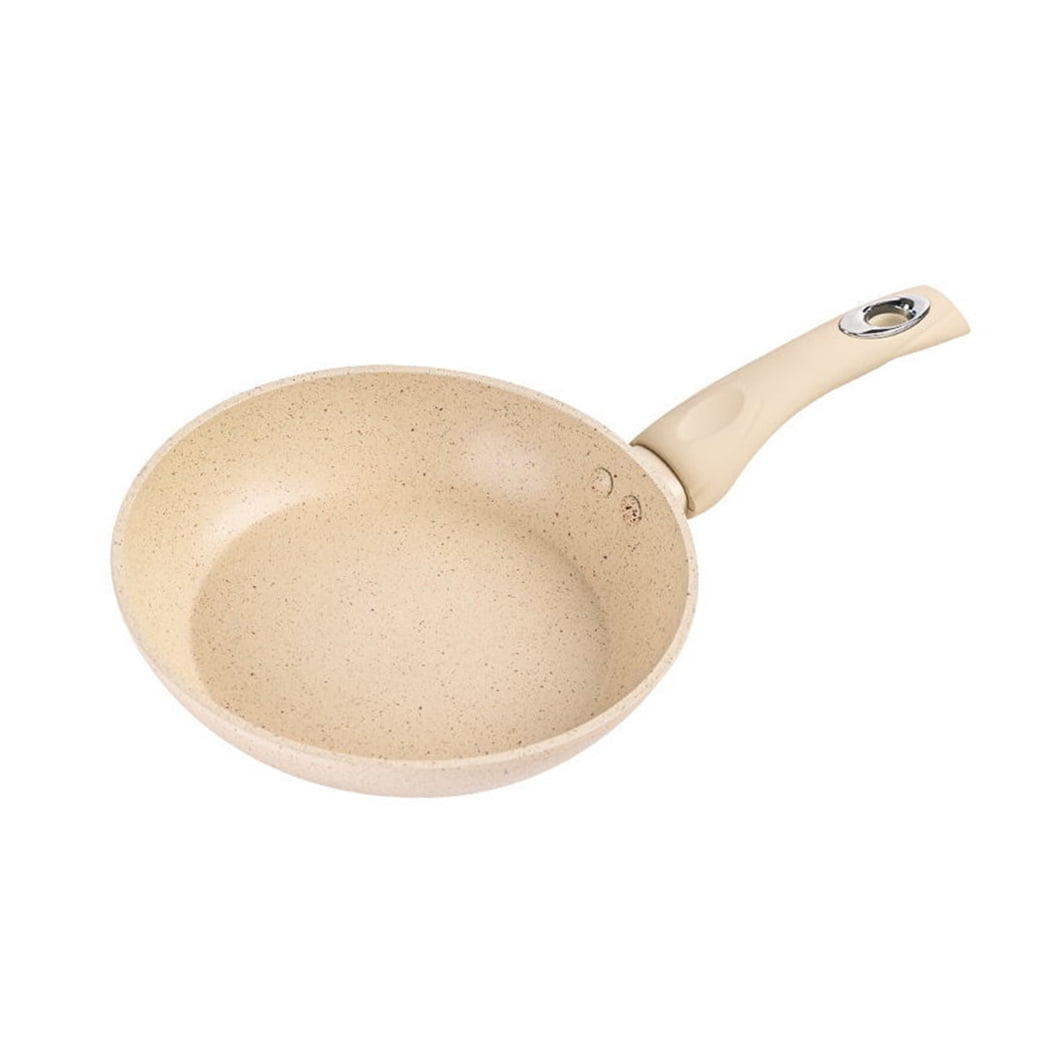 FONDOTIN Aluminum Frying Pan with Non-Stick Maifan Stone Coating and Handle, Cookware for Home Kitchen Use