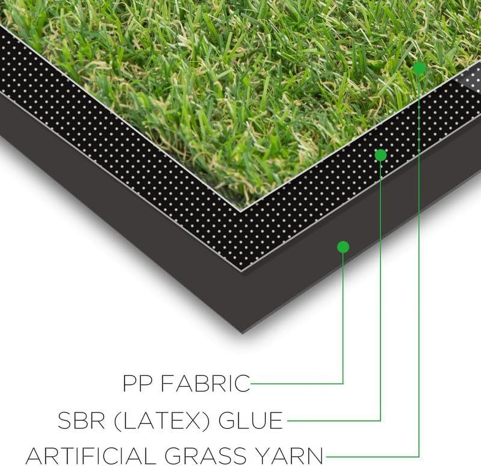Petgrow Artificial Synthetic Grass Turf 8FTx12FT, 0.8" Pile Height Indoor Outdoor Pet Dog Artificial Grass Mat Rug Carpet for Garden Backyard Balcony